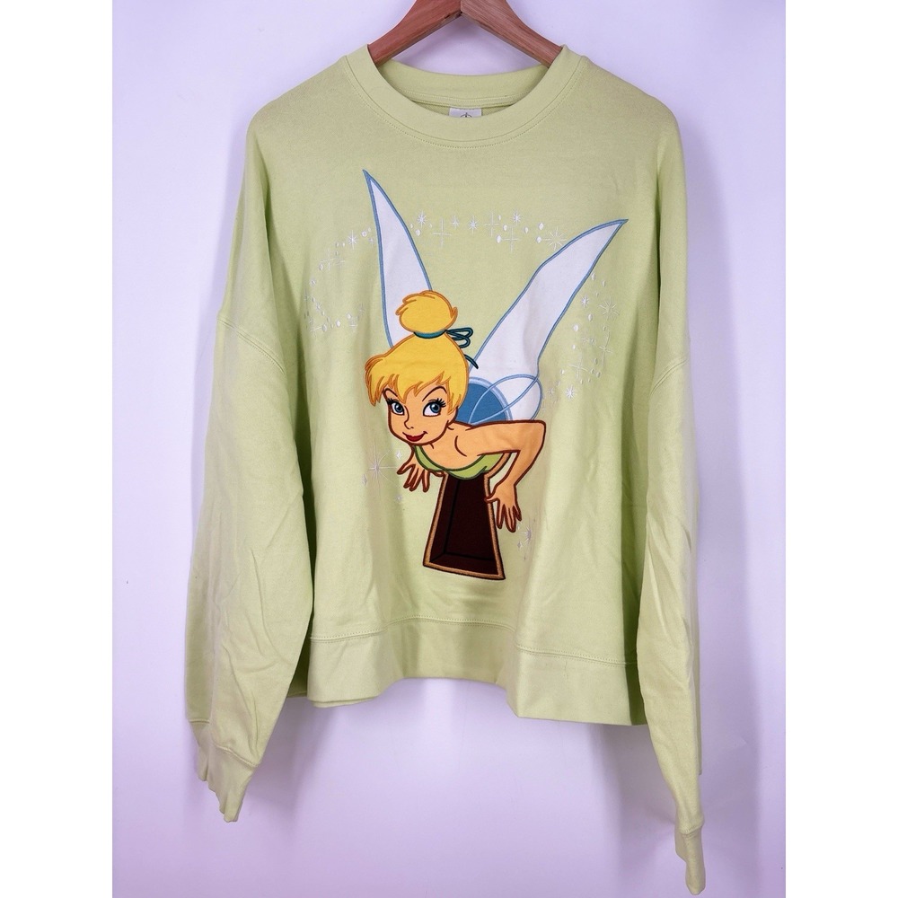 2025 Walt Disney World Parks Tinker Bell Sweatshirt 1X Green Embroidery  NWT
